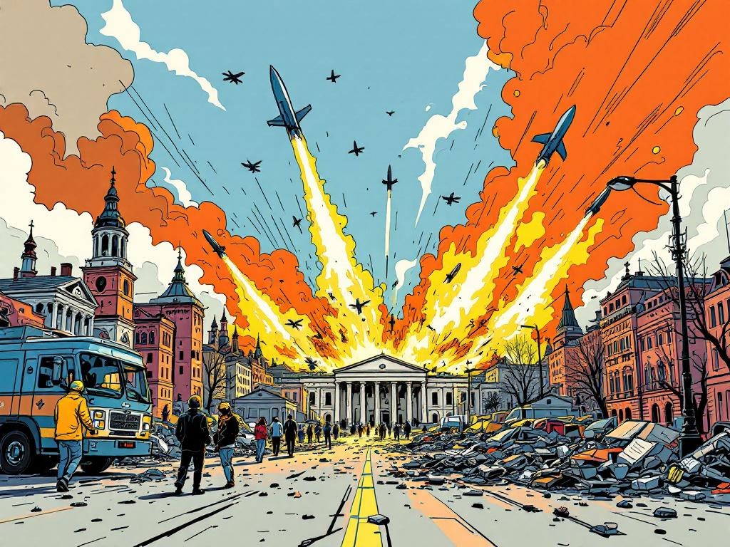 Russische Rake Klap op Kyiv: Drones Zaaien Dood en Vernietiging
