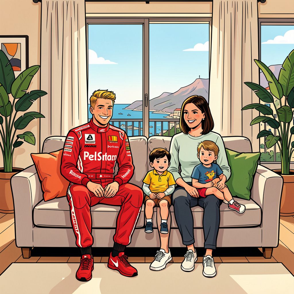 Max Verstappen viert zijn grote overwinningen het liefst thuis op de bank met zijn gezin.