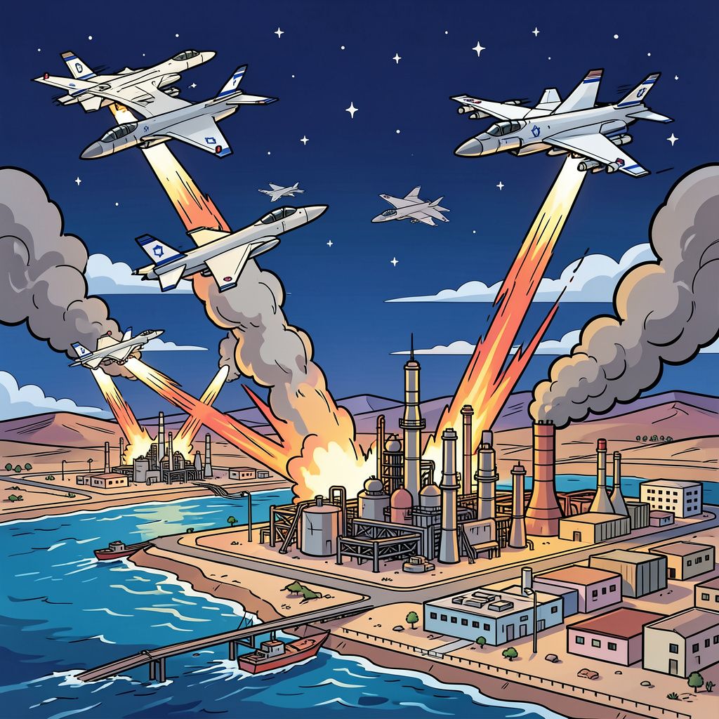 Israël vernietigt Iraanse vliegtuigen en stopt gasproductie in grootschalige nachtelijke aanval