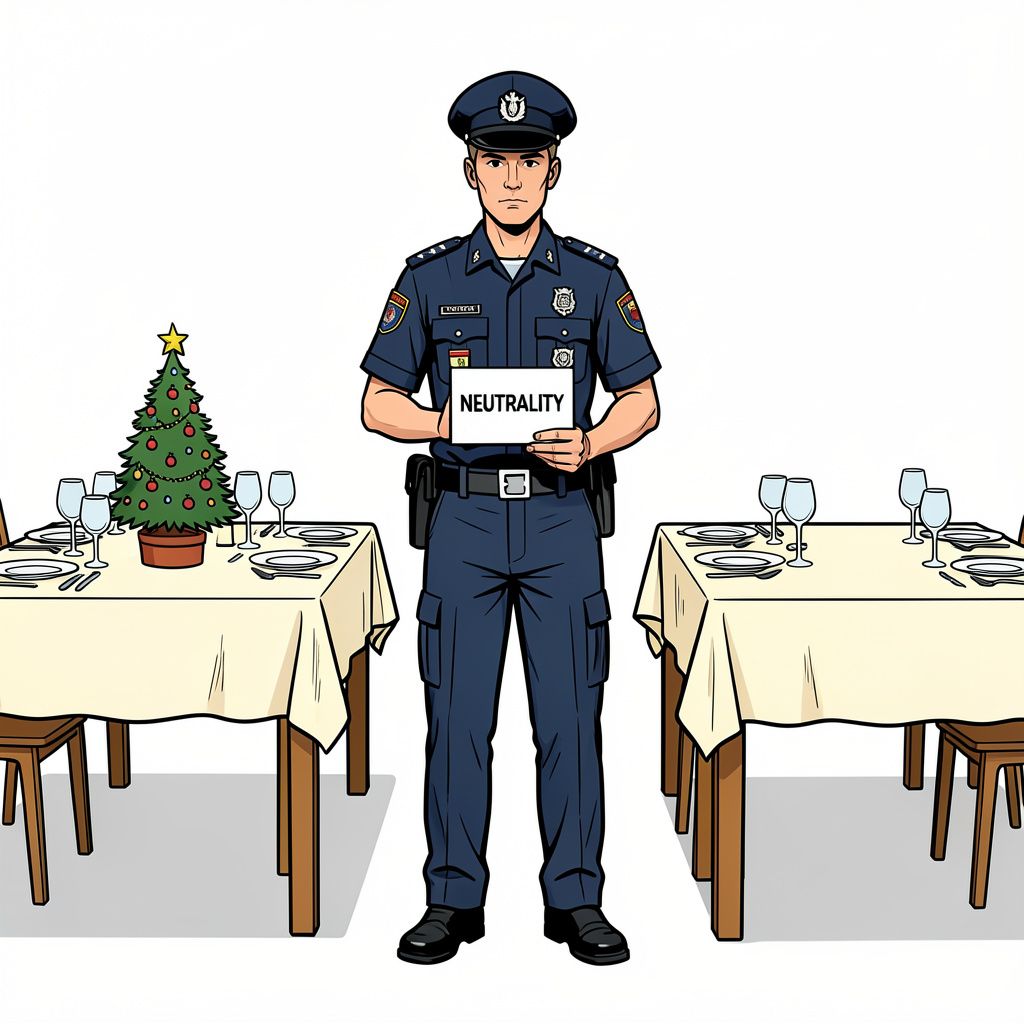 De politie stopt definitief met het organiseren van publieke kerstfeesten en iftars.