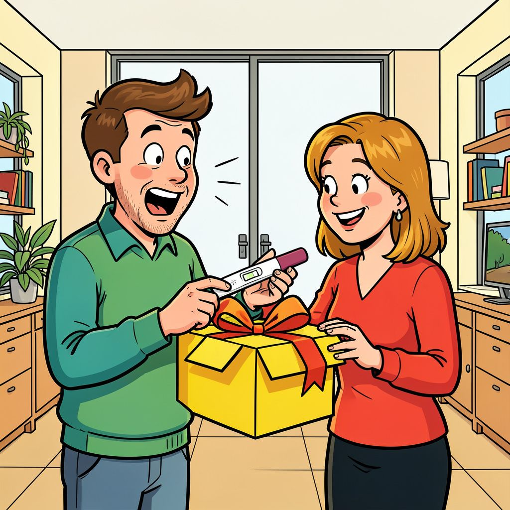 Televisiekoppel verrast elkaar met zwangerschapstest in originele Instagram-video