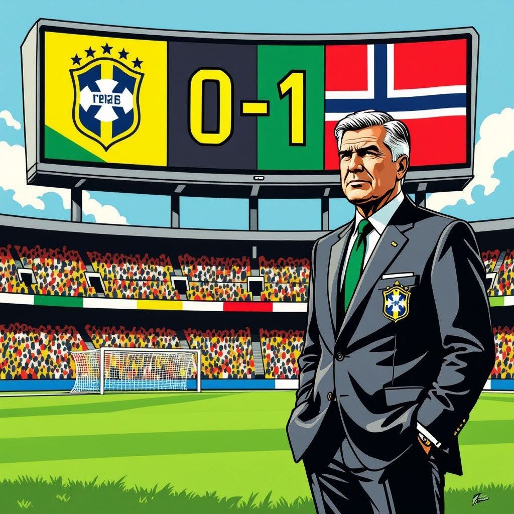 Brazilië vliegt uit het WK maar houdt bondscoach Carlo Ancelotti verrassend tot 2030 aan boord.