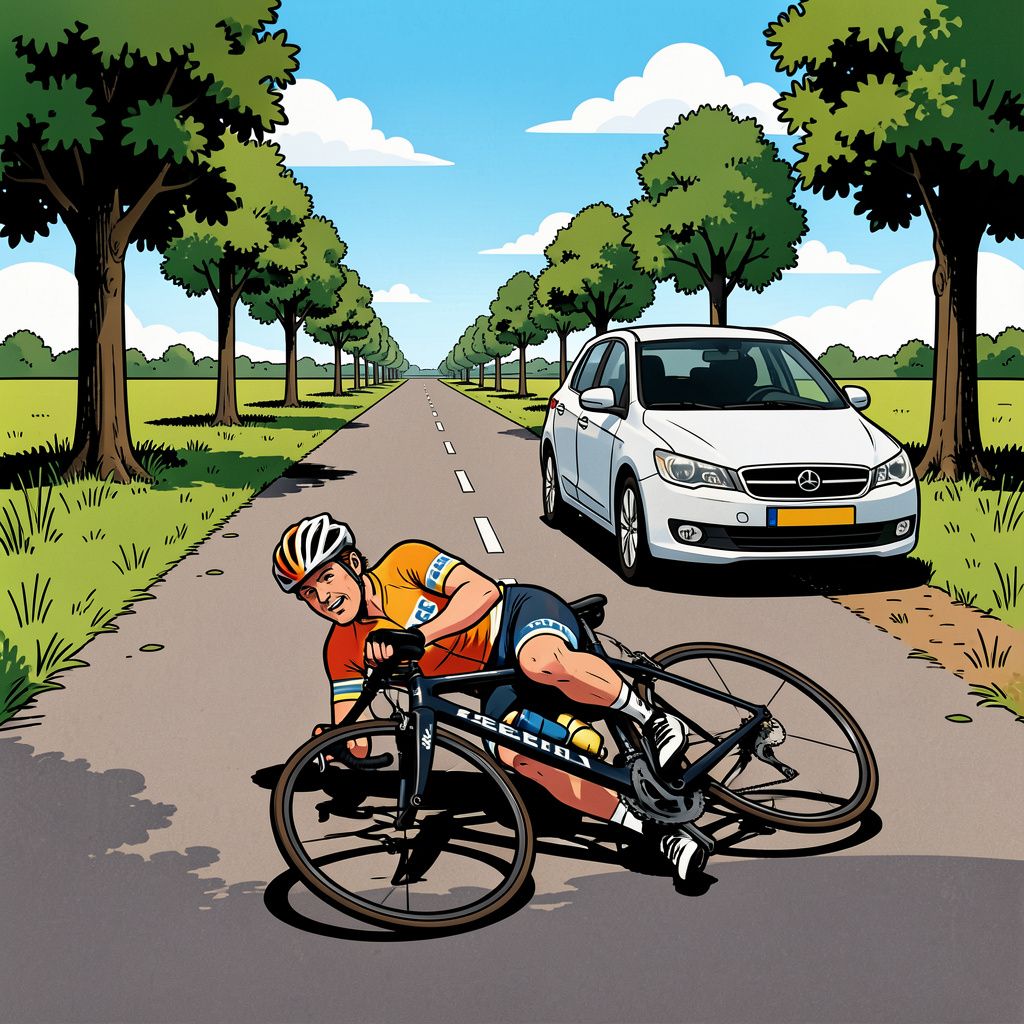Een wielrenner overlijdt na een tragische aanrijding op de Zeedijk in Nijkerk.