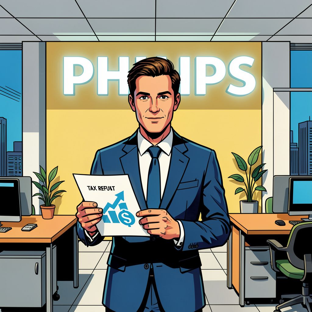 Philips boekt onverwacht veel winst dankzij een financieel cadeautje uit de Verenigde Staten.