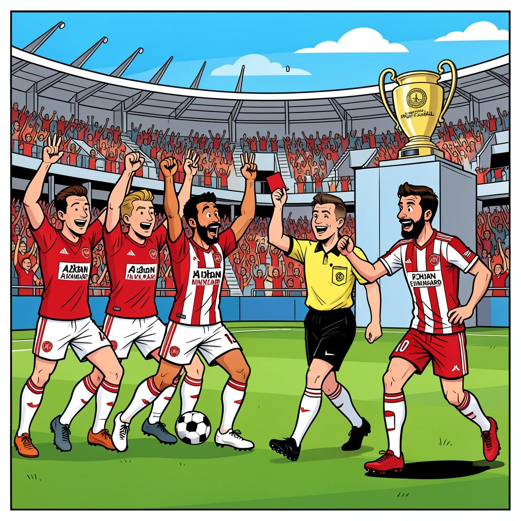 AZ veegt tien man van PSV met 4-0 van de mat en pakt de Johan Cruijff Schaal.