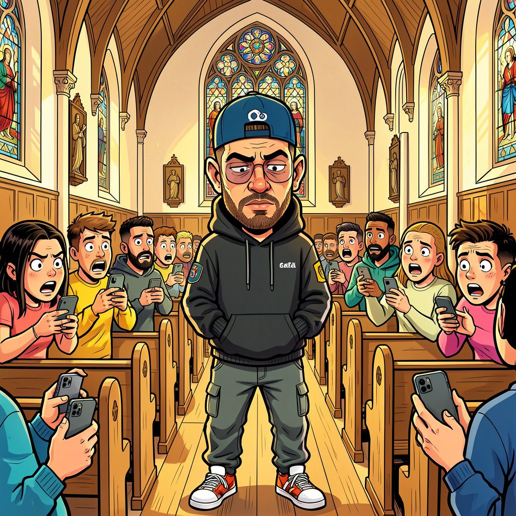 Hardstyle-dj Sefa laat zich dopen in een hervormde kerk en zet daarmee social media op zijn kop.