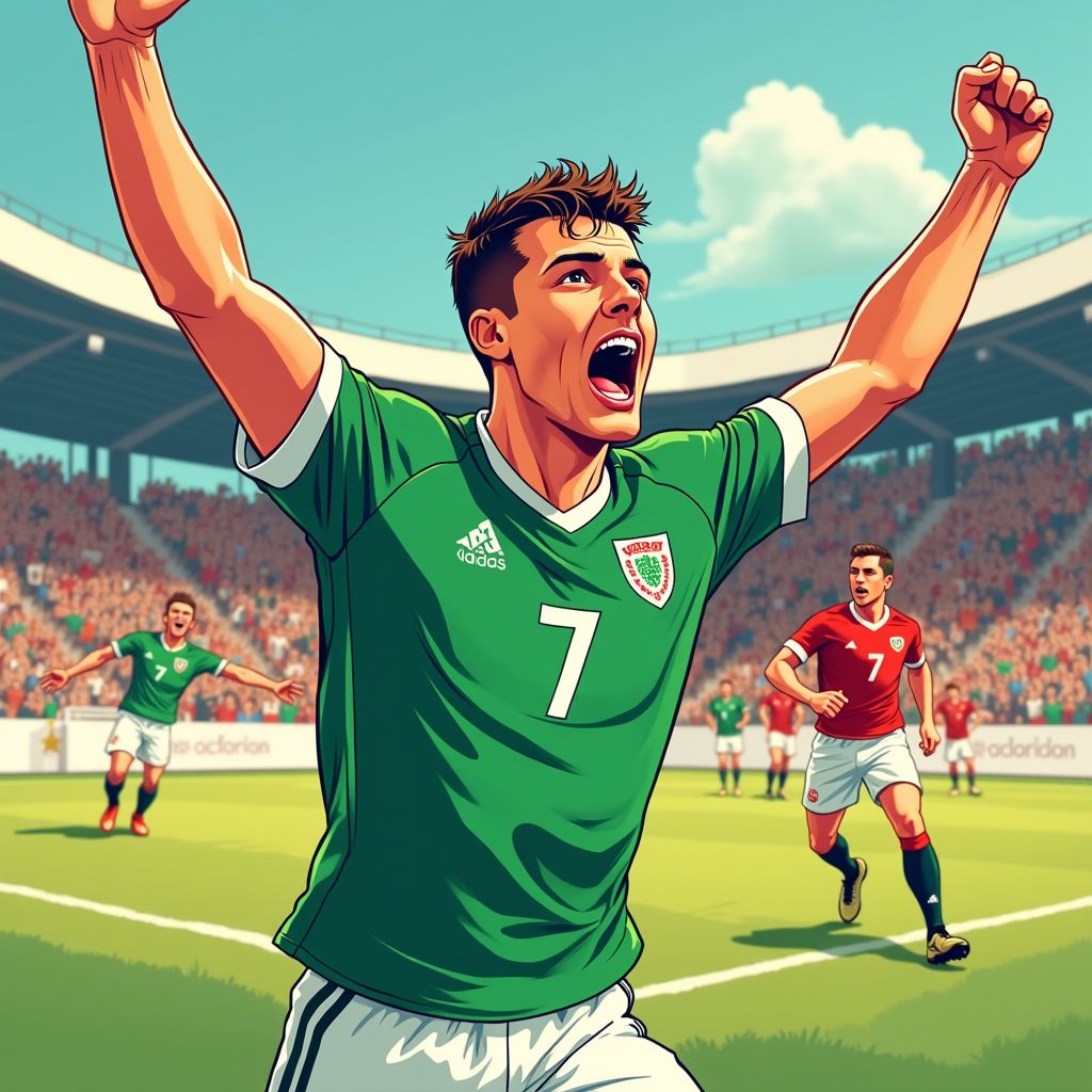 AZ-spits Troy Parrott schiet Ierland met dramatische hattrick naar WK-play-offs