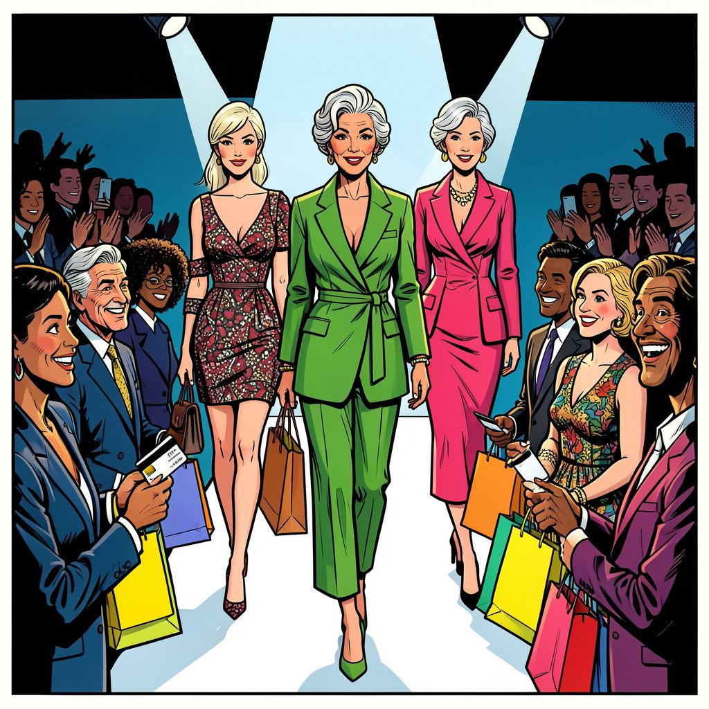 Oudere modellen veroveren de catwalk omdat zij de modekast daadwerkelijk kunnen betalen.