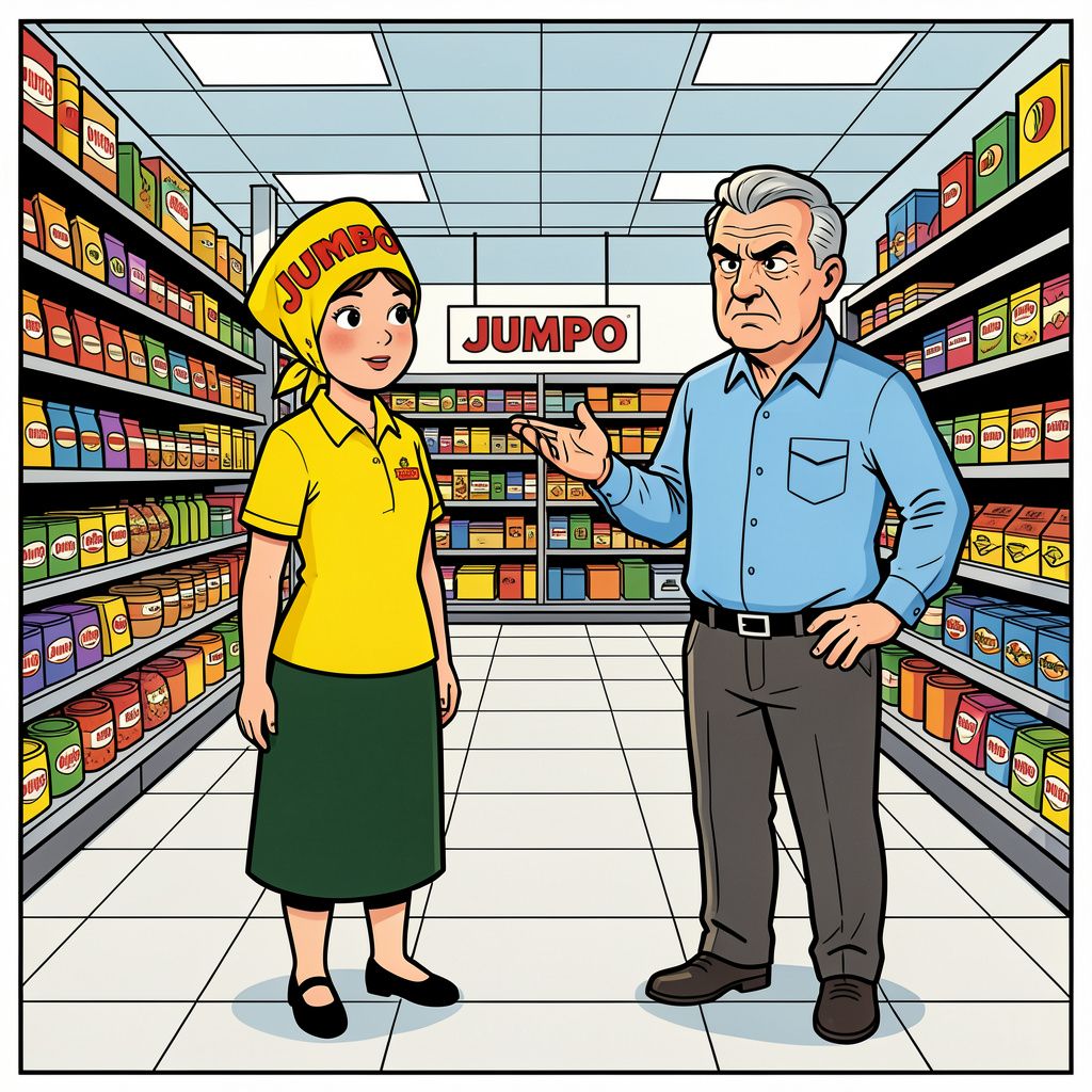 Een Delftse Jumbo weigert een sollicitant met een hoofddoek, maar die blijkt gewoon bij de officiële bedrijfskleding te horen.