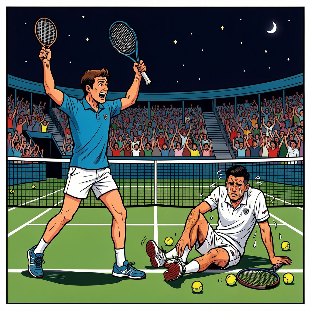 De Argentijn Mariano Navone gooit een rillende Novak Djokovic direct uit de US Open.