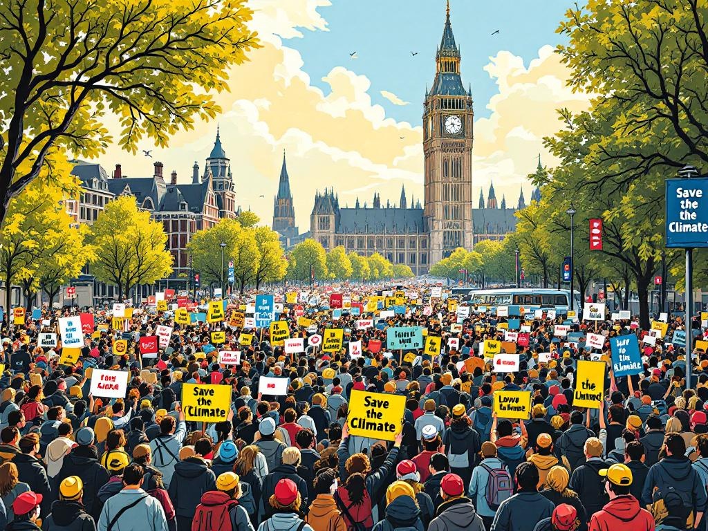 45.000 demonstranten eisen klimaatactie vlak voor verkiezingen