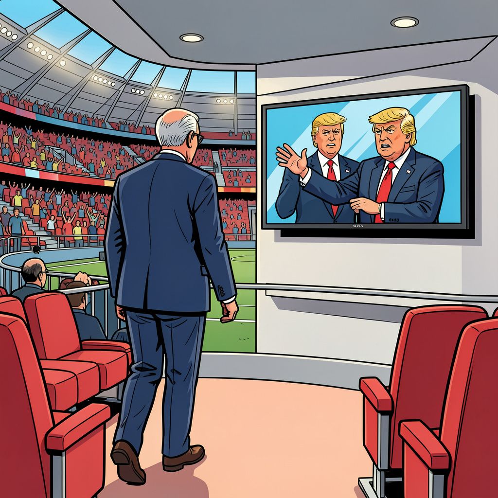 UEFA-voorzitter Aleksander Ceferin boycotte gisteren de WK-finale na politieke bemoeienis van Donald Trump.