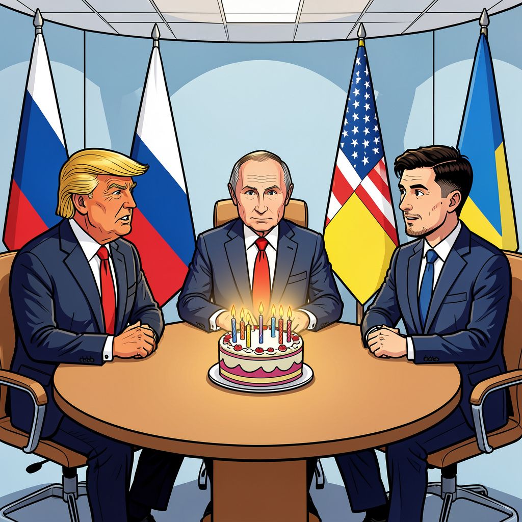 trump belt poetin en zelensky op tijdens verjaardag: 'vrede in oekraïne kan vs-rusland dichter bij elkaar brengen'