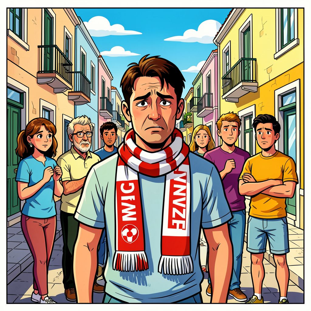 Een Europese voetbalreis eindigt voor een trouwe fan van FC Twente in een onverwacht drama.