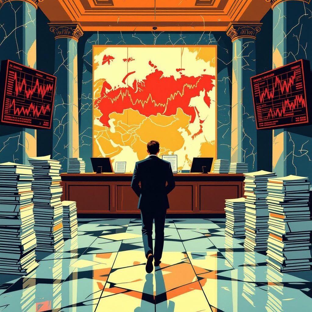 Russische banken staan op barsten door de loodzware oorlogseconomie.