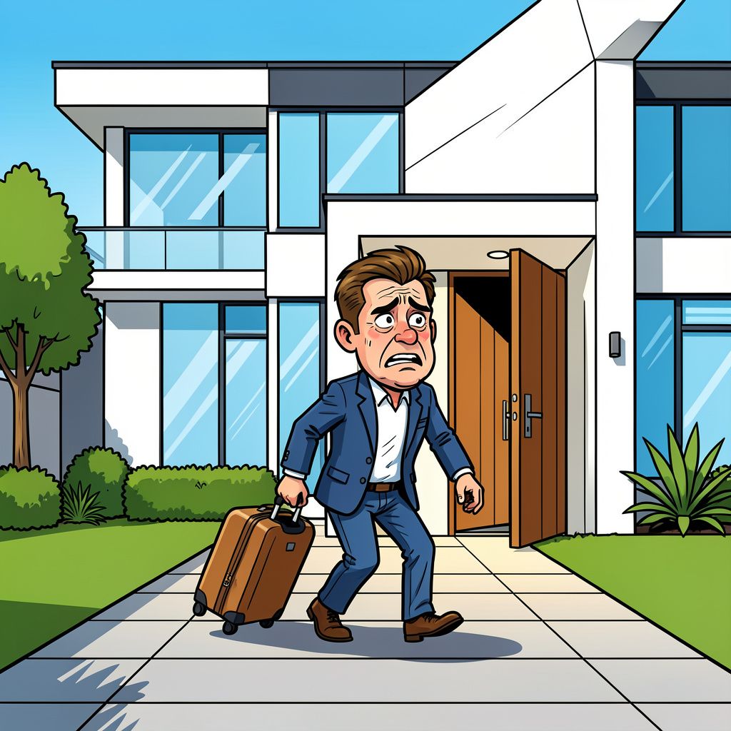Donny Roelvink ontvlucht zijn peperdure villa in Hoofddorp na een plotselinge relatiebreuk.