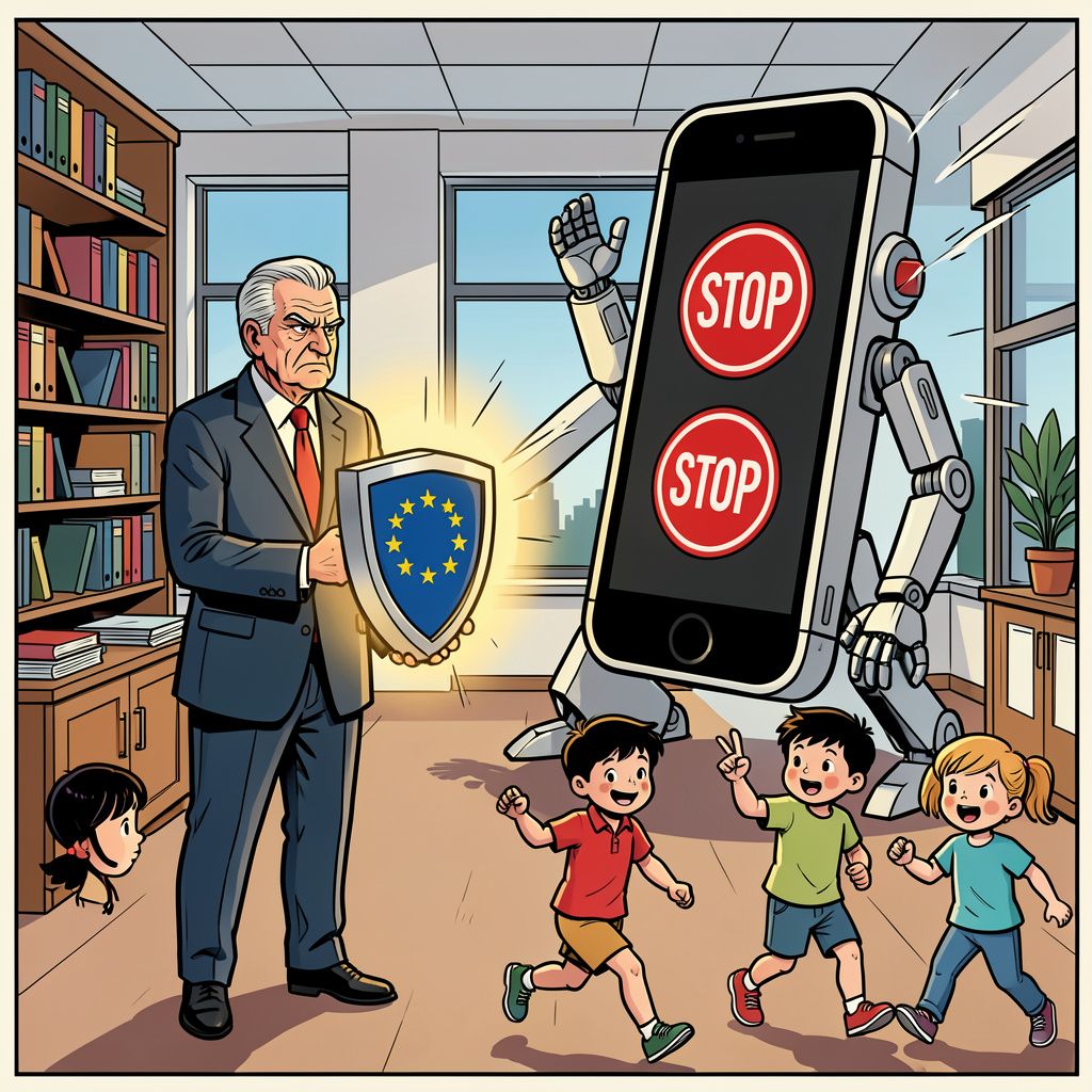 De nieuwe Europese wet schopt techreuzen hard tegen de schenen om onze kinderen online te beschermen.