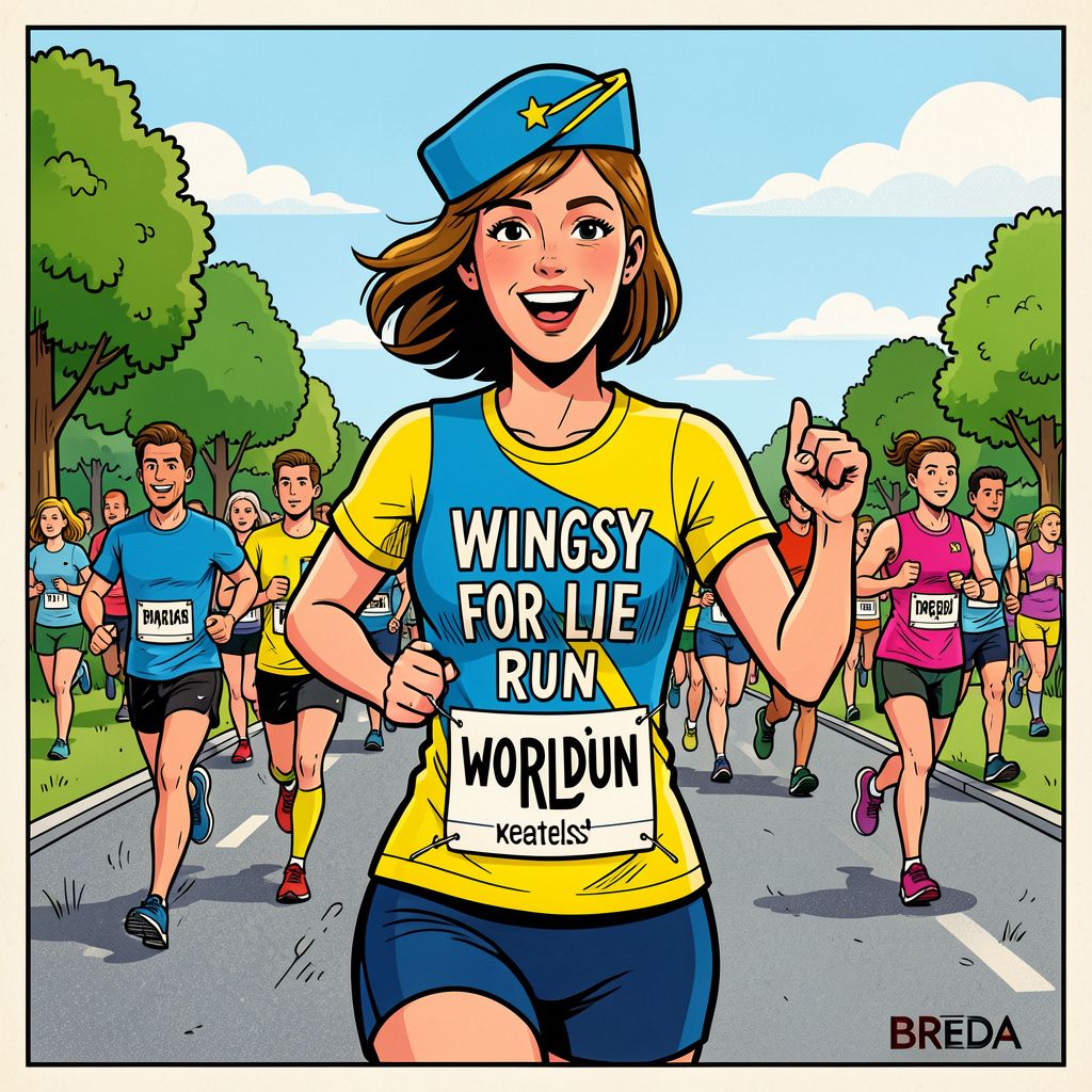 Een Brabantse stewardess rent 62,24 kilometer en verpulvert daarmee een wereldrecord