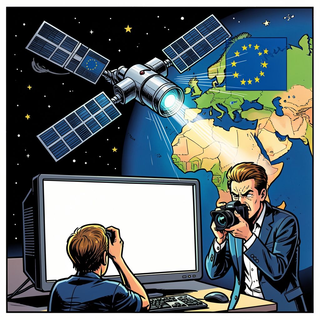 De Europese Unie vertraagt haar satellietbeelden van de oorlog in Iran na een dringend verzoek van de Amerikanen.
