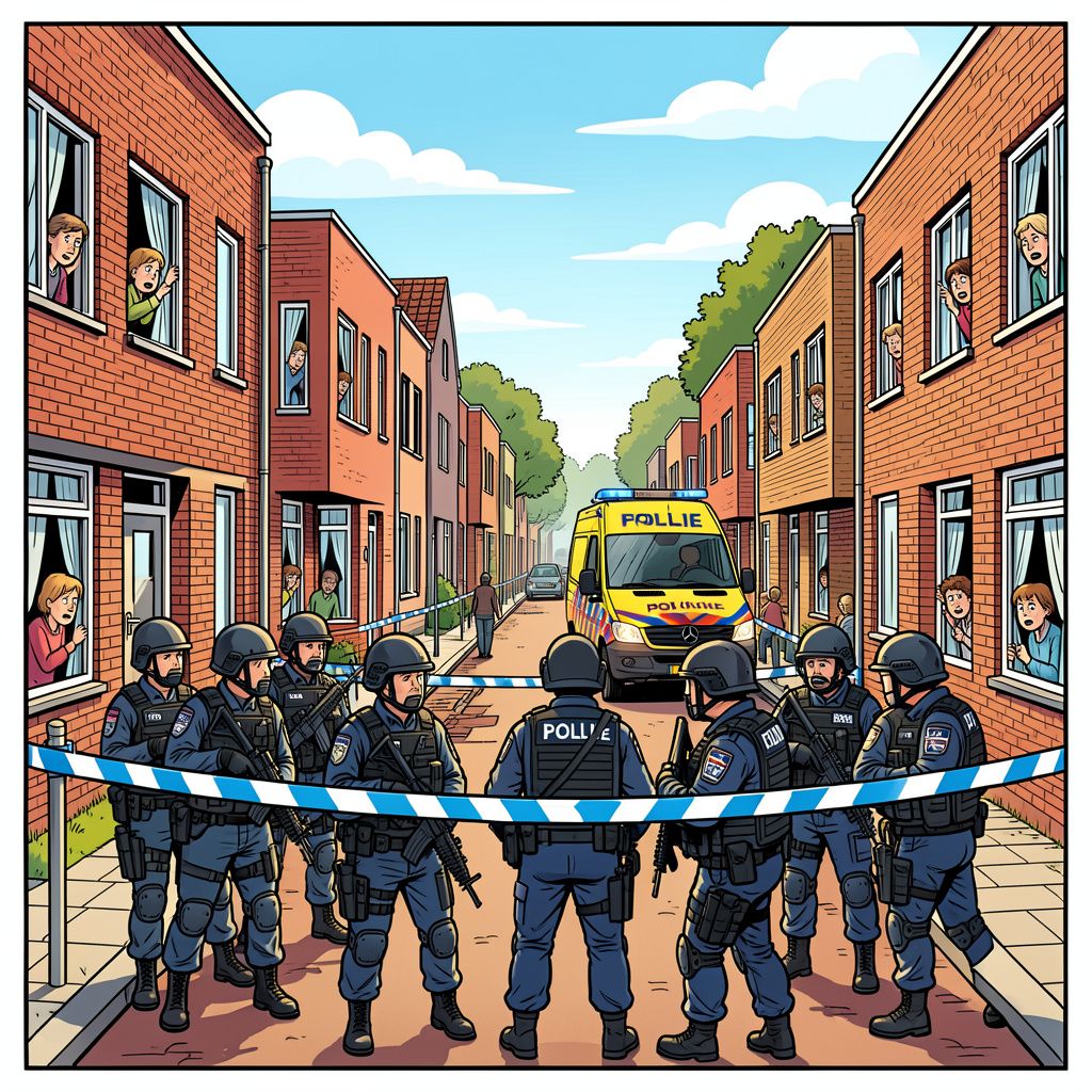 De politie zet een Nijmeegse wijk hermetisch dicht na meldingen over machinegeweervuur.
