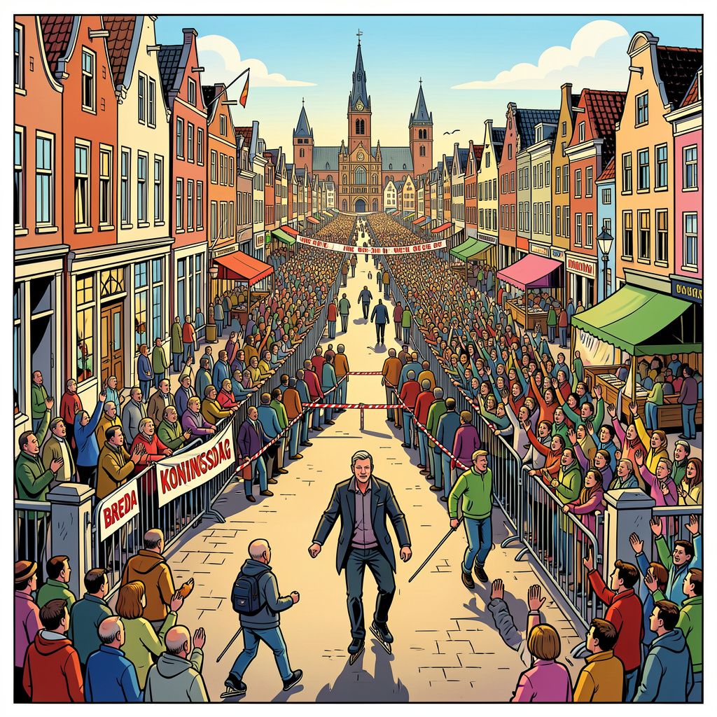 Breda sluit centrum af terwijl duizenden Koningsdag vieren