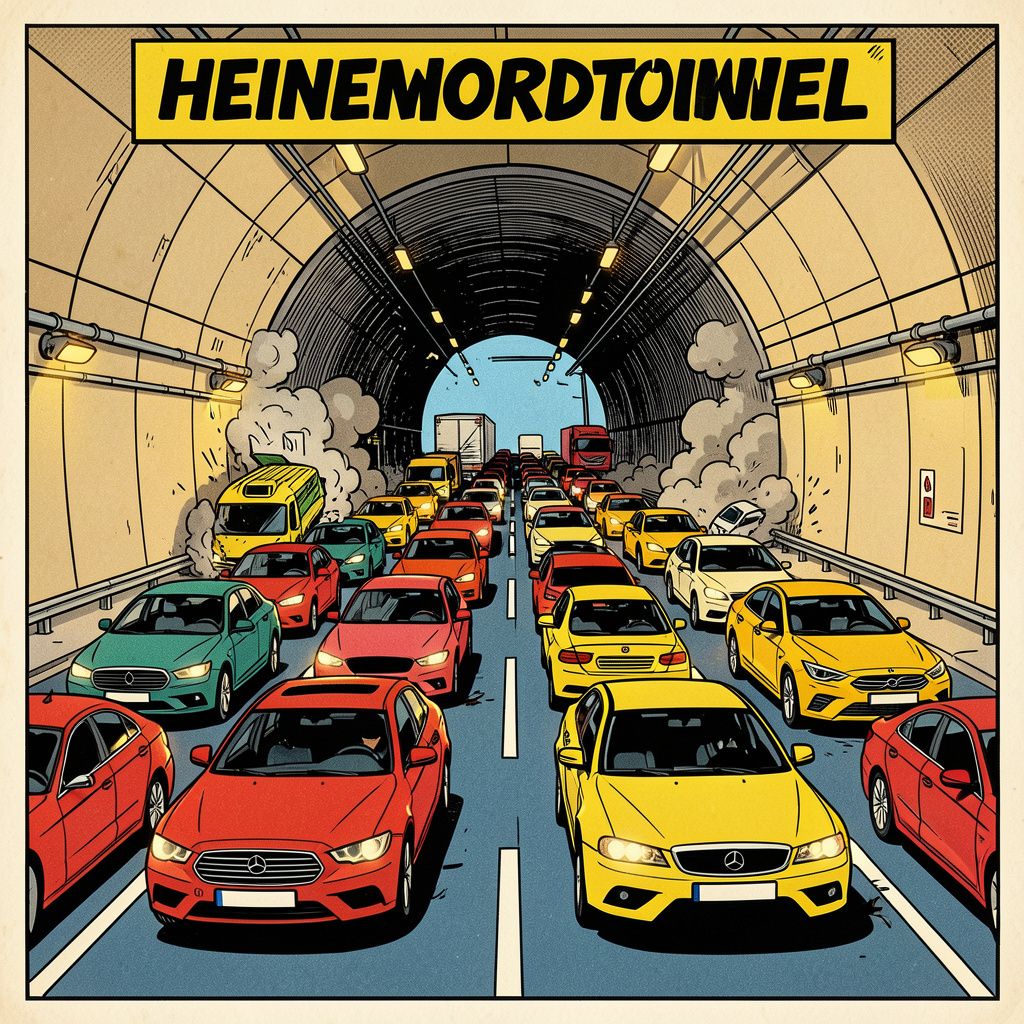 Ongeluk in Heinenoordtunnel zorgt voor uur vertraging tijdens maandagse spits