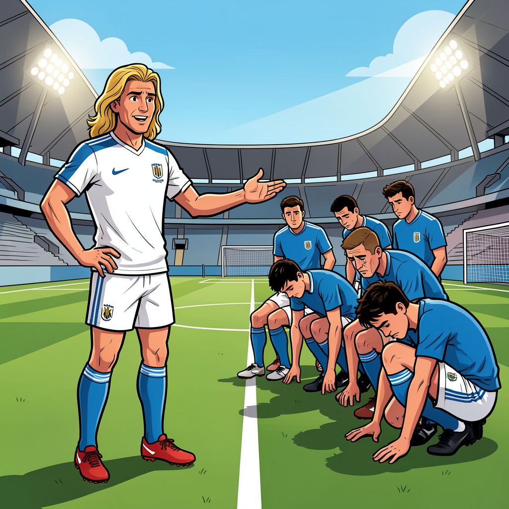 Oud-topspits Diego Forlán springt in het diepe als de nieuwe bondscoach van het gehavende Uruguay.