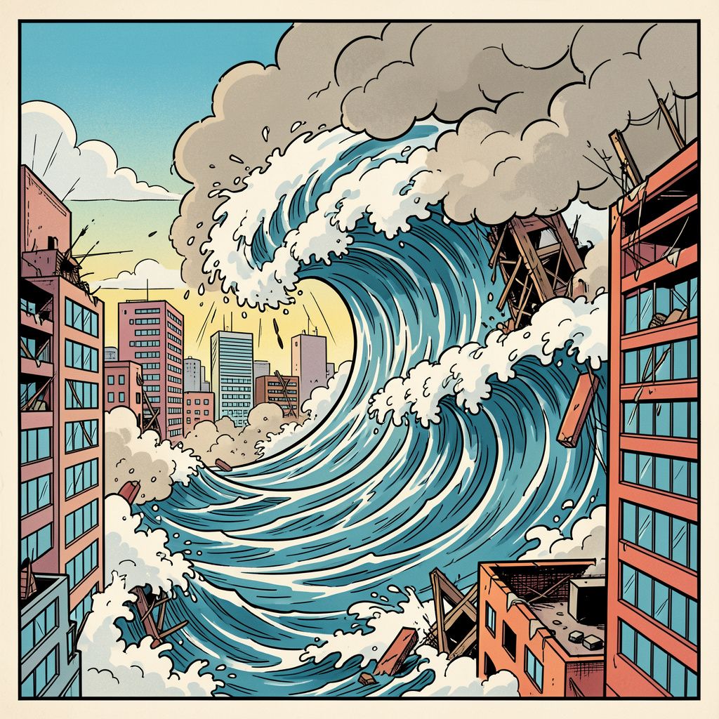 Aardbeving van 7,5 treft Japan en eerste tsunami-golven zijn al waargenomen