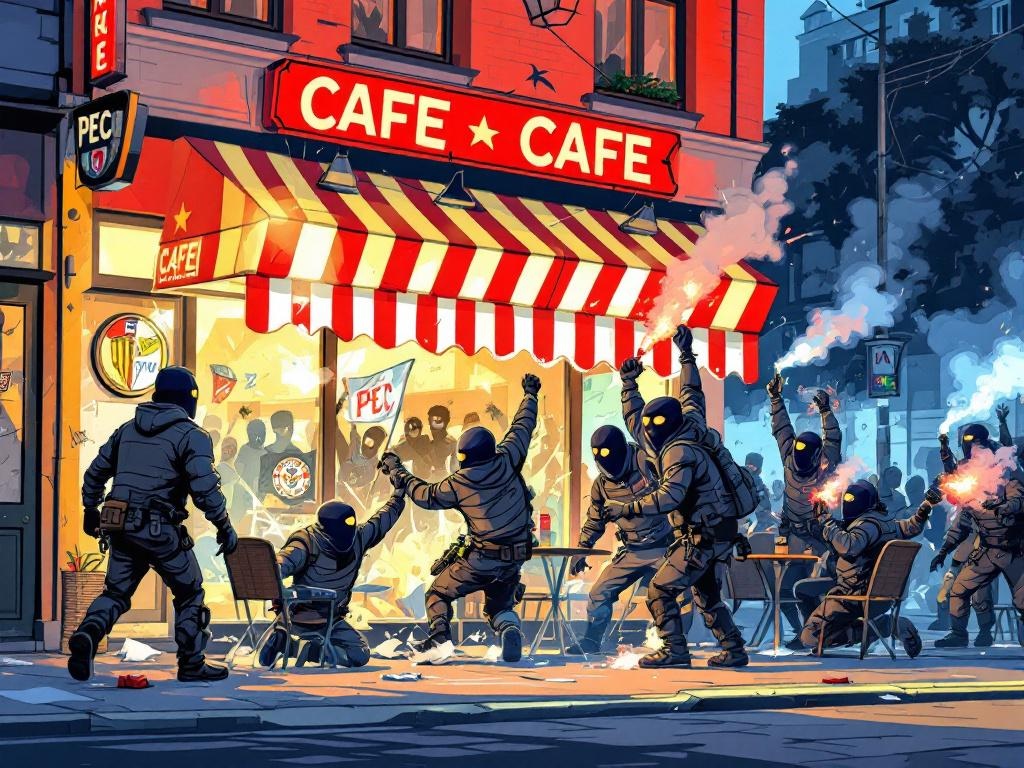 PEC-hooligans slaan café kort en klein voordat Heracles ze met 8-2 verslaat