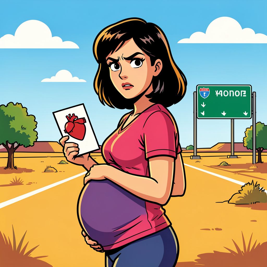 Een Amerikaanse draagmoeder weigert abortus en vlucht naar Texas om de baby te redden.