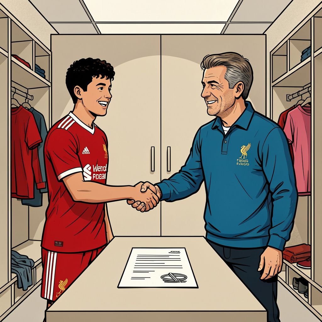 Ryan Gravenberch tekent voor vier jaar extra bij Liverpool.