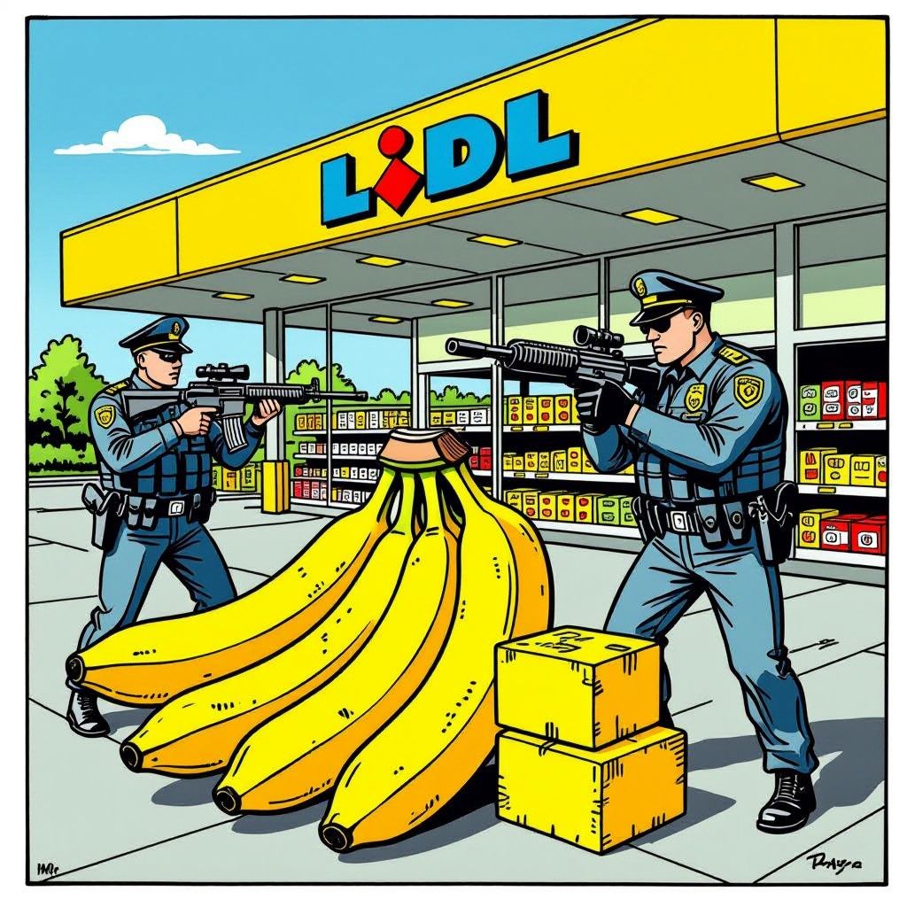Tientallen kilo's cocaïne verstopt tussen bananen duiken op in twee Lidl-supermarkten
