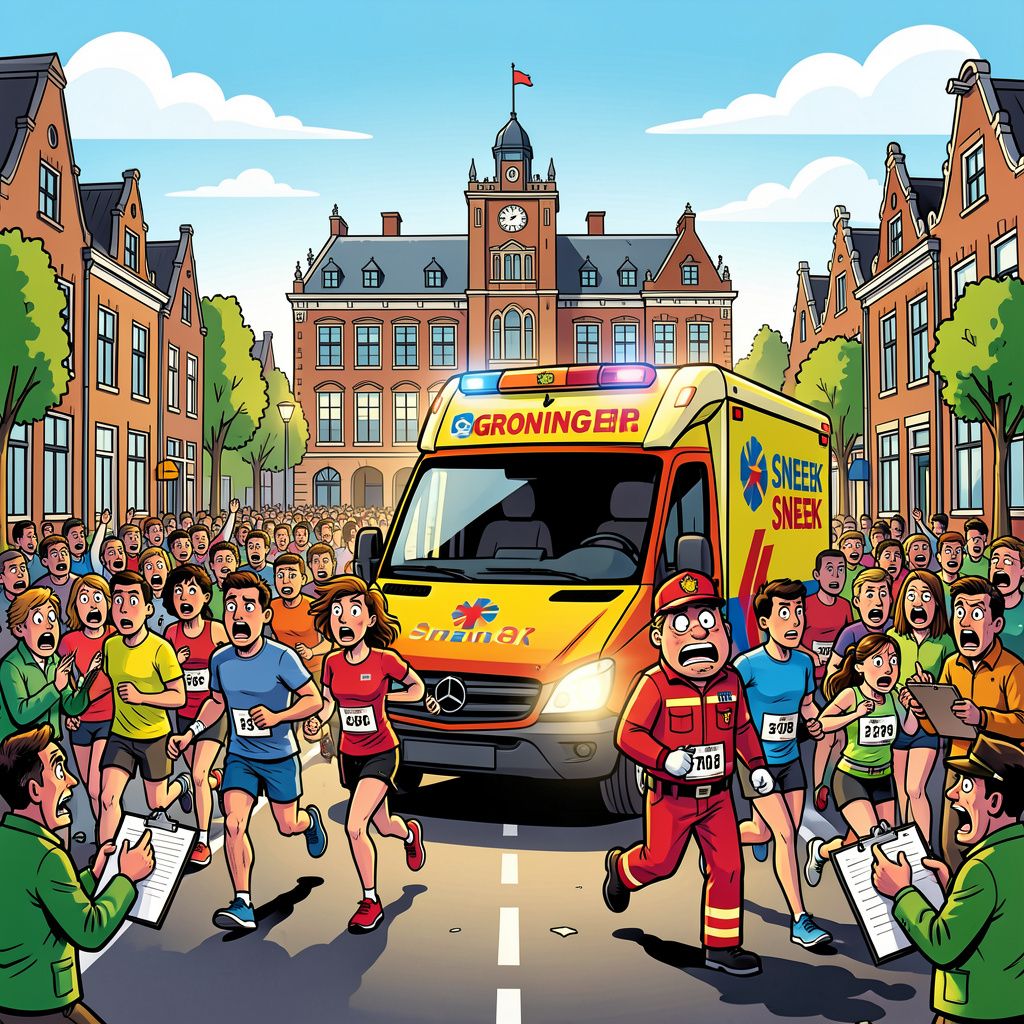 hoe een nep-ambulancebroeder de marathon van sneek bijna liet afblazen