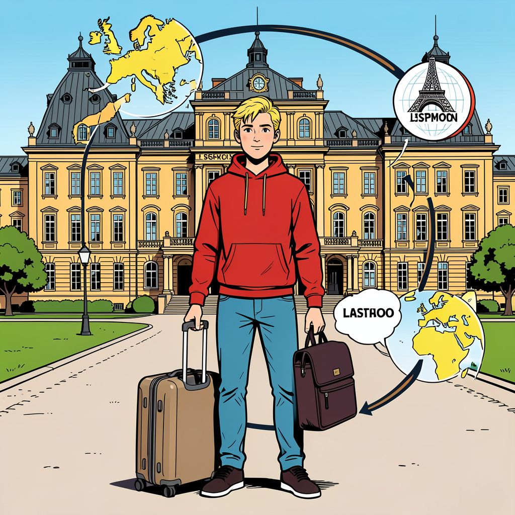De Noorse prins Sverre Magnus verlaat het paleis voor een driejarige Europese studiereis.
