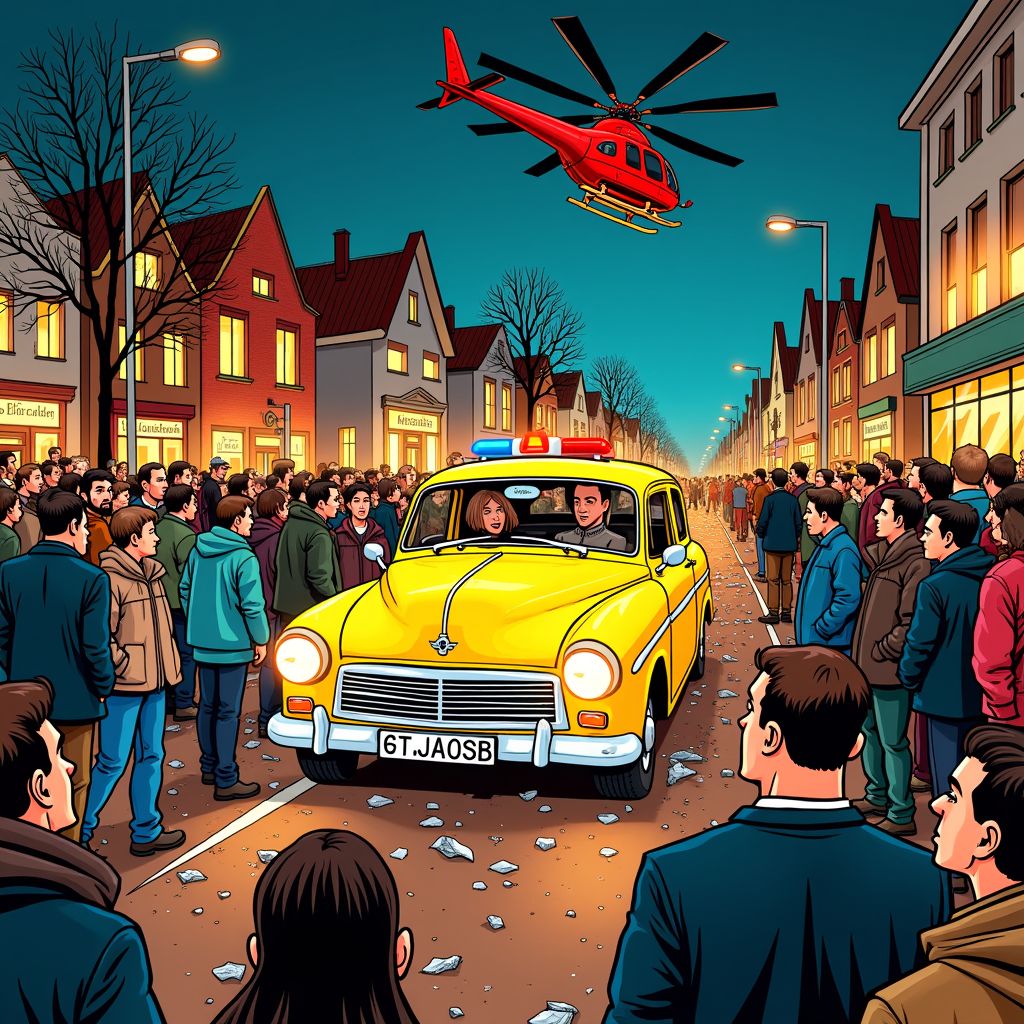 Een lichtjesparade verandert in een nachtmerrie wanneer een auto inrijdt op toeschouwers in Nunspeet