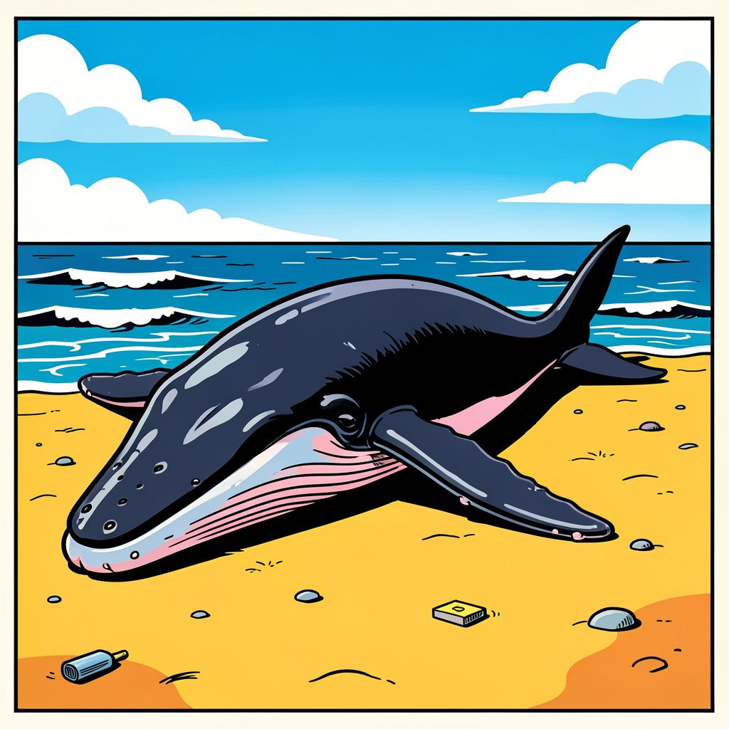 Reuzenwalvis van 16 meter spoelt dood aan op Zeeuws strand en mogelijk volgen er meer