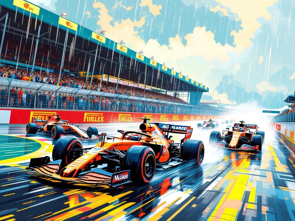 Norris kroont zich tot thuisheld met spectaculaire zege op nat Silverstone