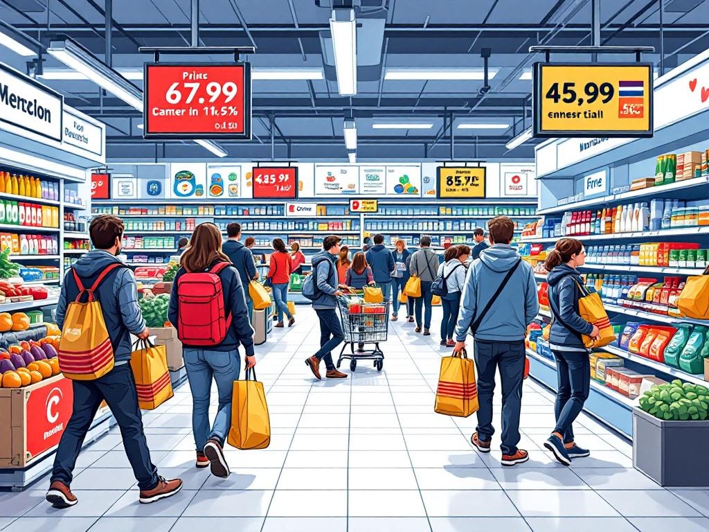 Nederlandse boodschappen worden duurder terwijl buurlanden stabiliseren