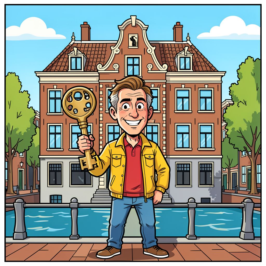 Erland Galjaard koopt op eigen houtje een duur Amsterdams grachtenpand.