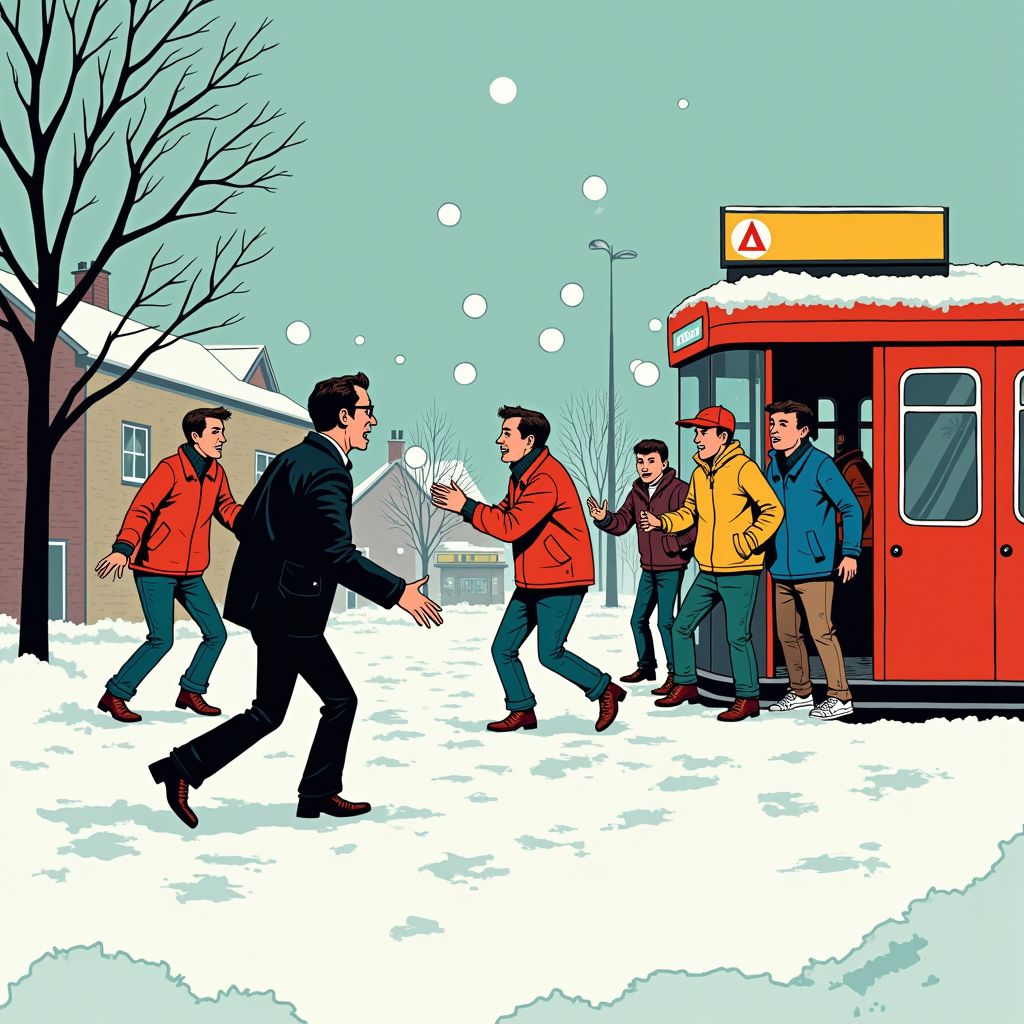 Een sneeuwballengevecht escaleerde tot een dodelijk drama in Schiedam