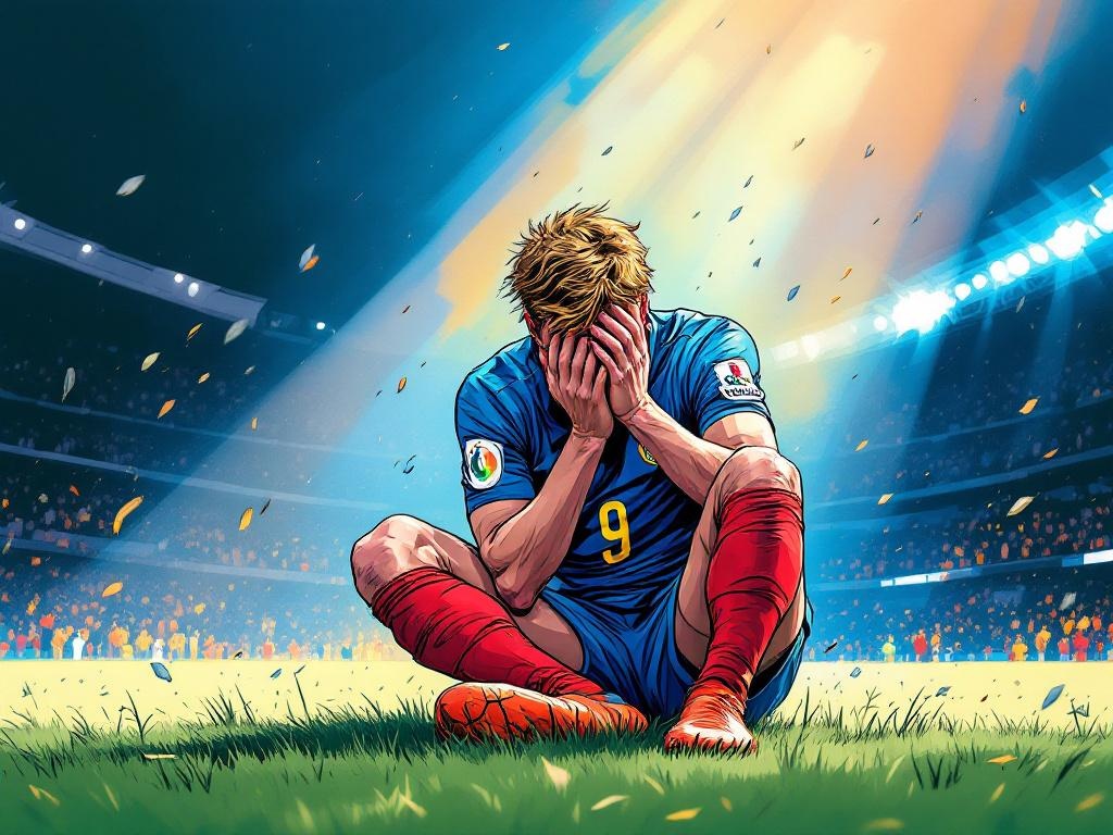 De Bruyne breekt huilen uit na penalty en valt maandenlang uit bij Napoli