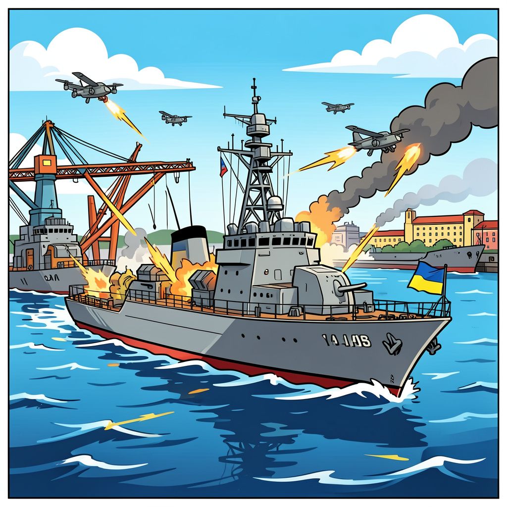 Oekraïense drones raken Russisch kruisraketvaartuig diep in thuishaven