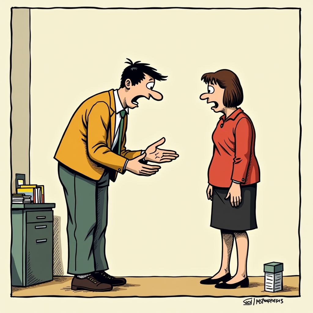 MS Fonds collectant scheld vrouw uit en vraagt daarna vriendelijk om donatie