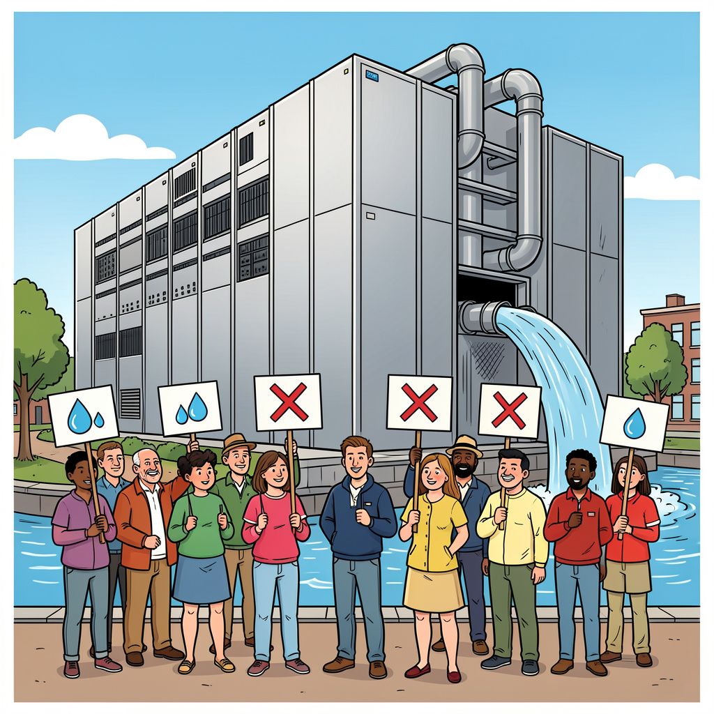 Bewoners van Amsterdam-Zuidoost vechten tegen de bouw van een gigantisch en dorstig Amerikaans datacenter.