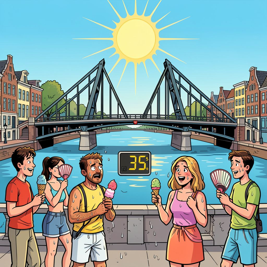 Maastricht tikt vandaag de 35 graden aan en bezorgt Nederland een historisch hitterecord.