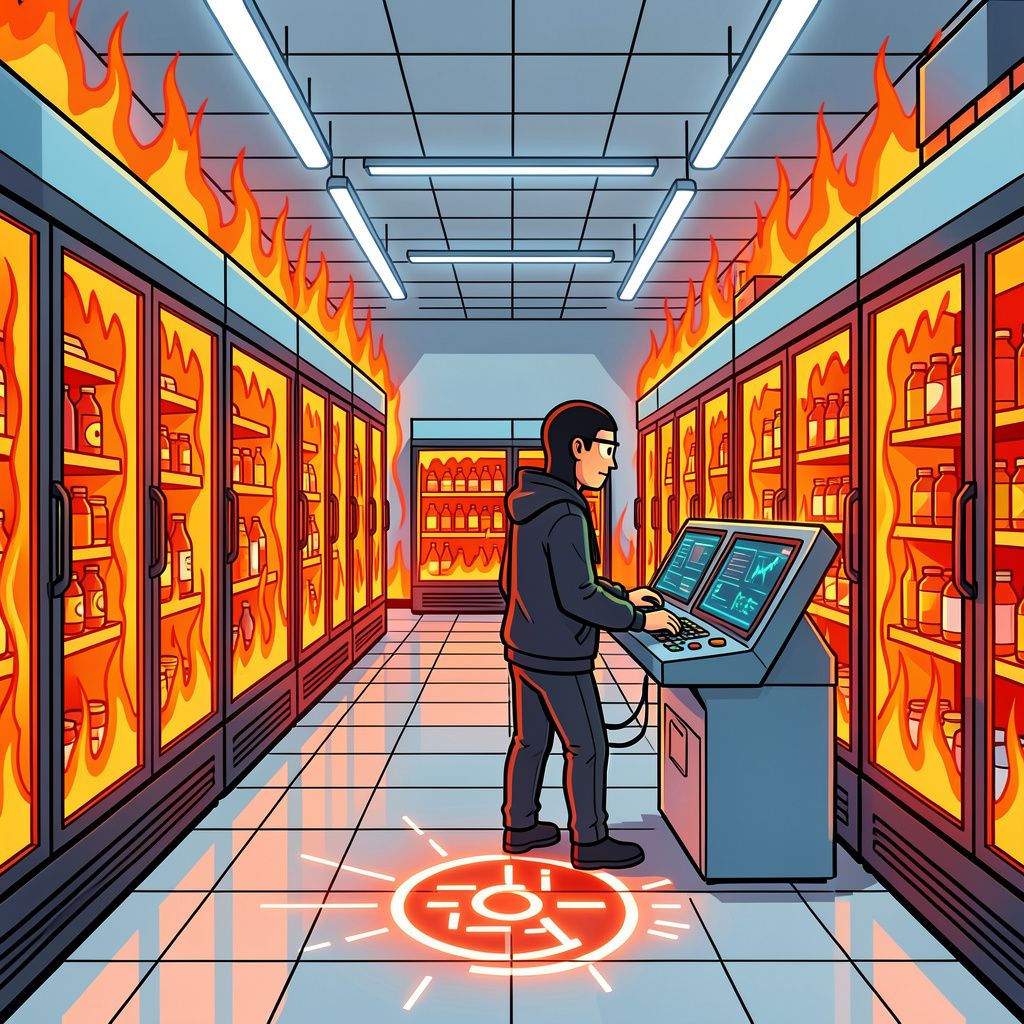 Hackers zetten Franse supermarktkoelingen op vijftig graden.