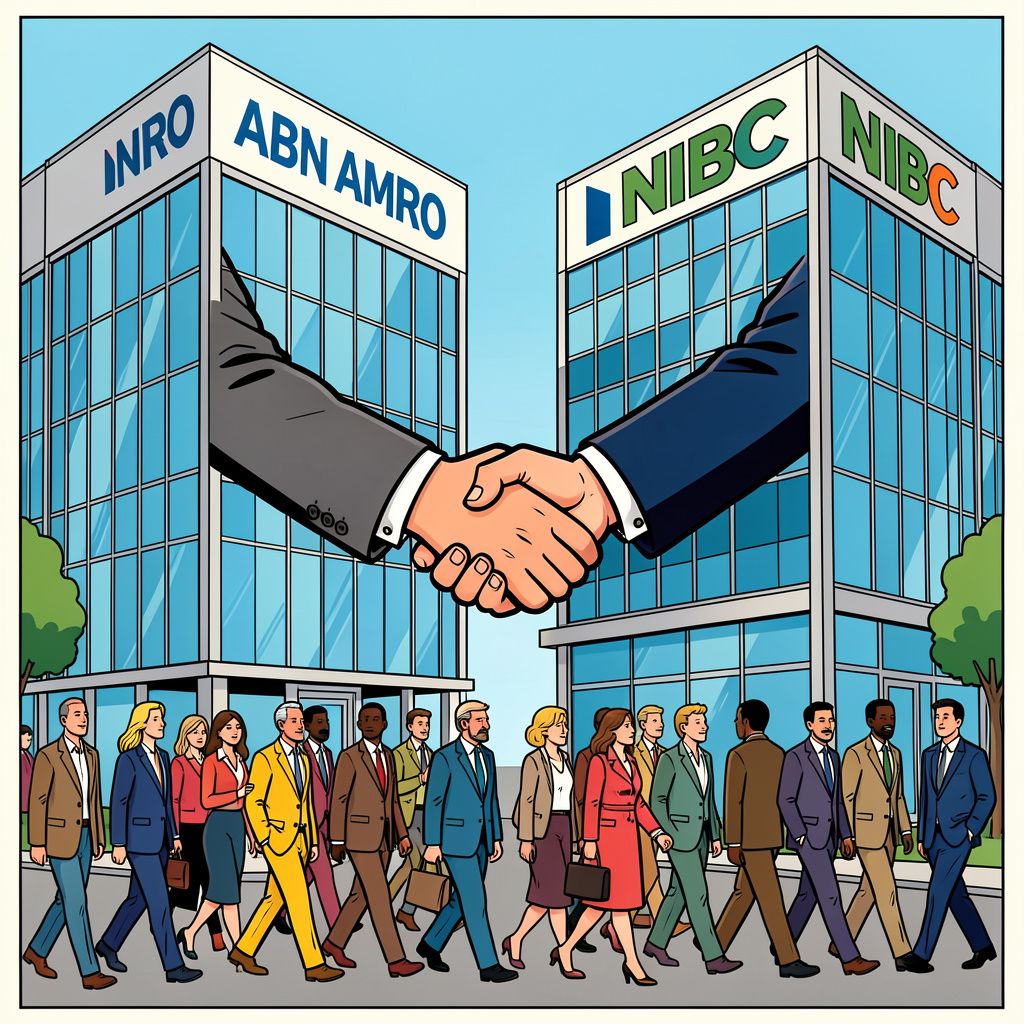 ABN AMRO slokt concurrent NIBC op voor 875 miljoen euro en pakt hiermee de grootste bankendeal in jaren.