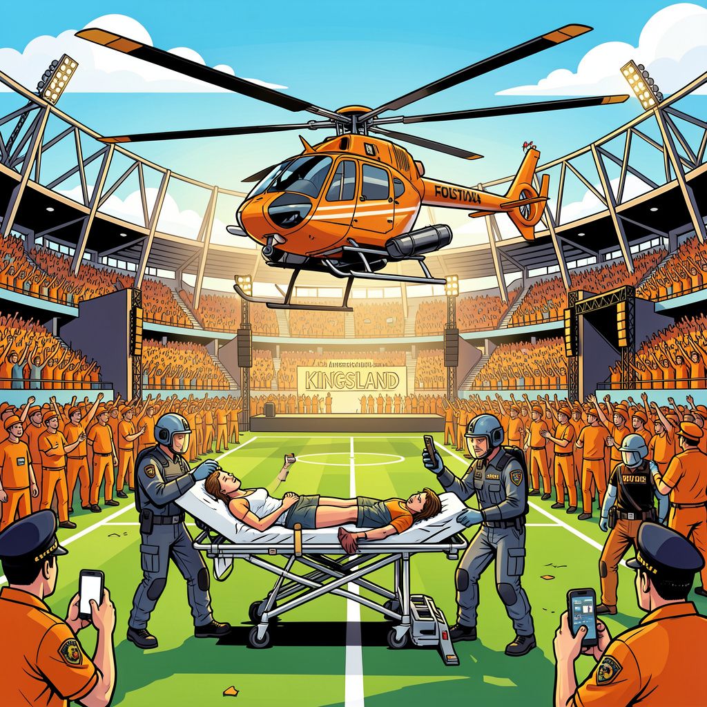 Traumahelikopter landt in Olympisch Stadion na steekpartij tijdens Koningsdag