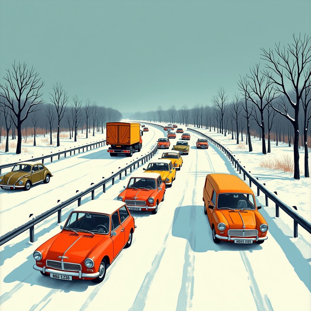 Acht provincies krijgen code oranje terwijl Nederland wakker wordt met 700 kilometer file