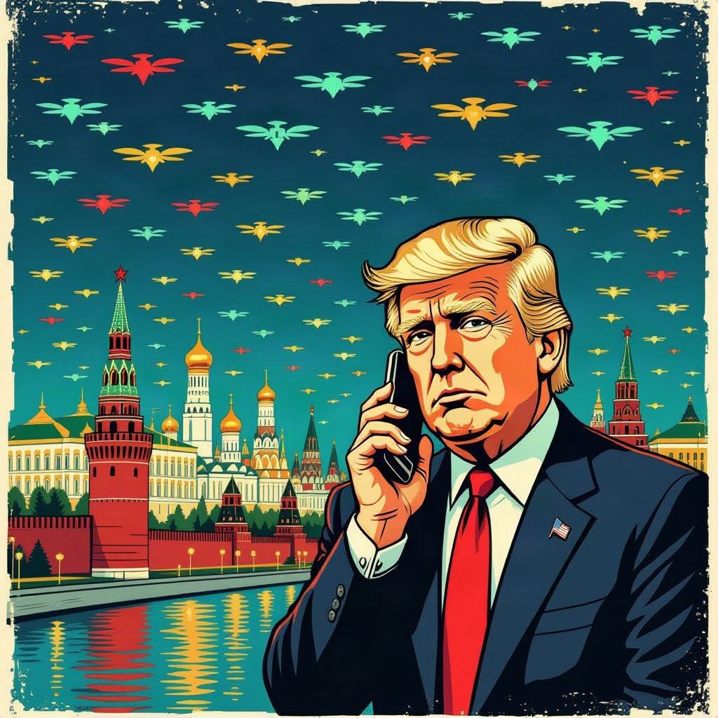 Oekraïne negeert waarschuwing van Trump en bestookt Moskou met recordaantal drones.